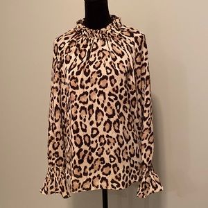 Loft Animal Print Blouse